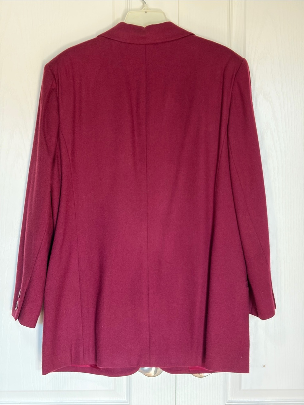Vintage Wool Cranberry Blazer and Shorts Set Suit Casual Corner Size 12 - Picture 6 of 11